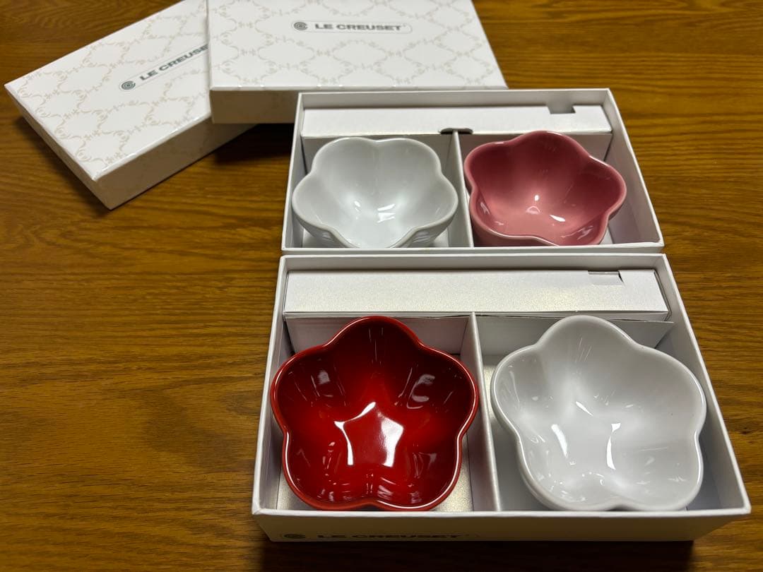 ルクルーゼ ミニフラワーボール＋スプーンセット　2セット