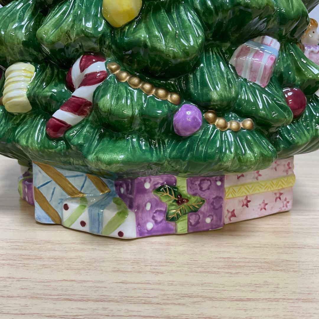 イギリス　スポード クッキー ジャー クリスマスツリー