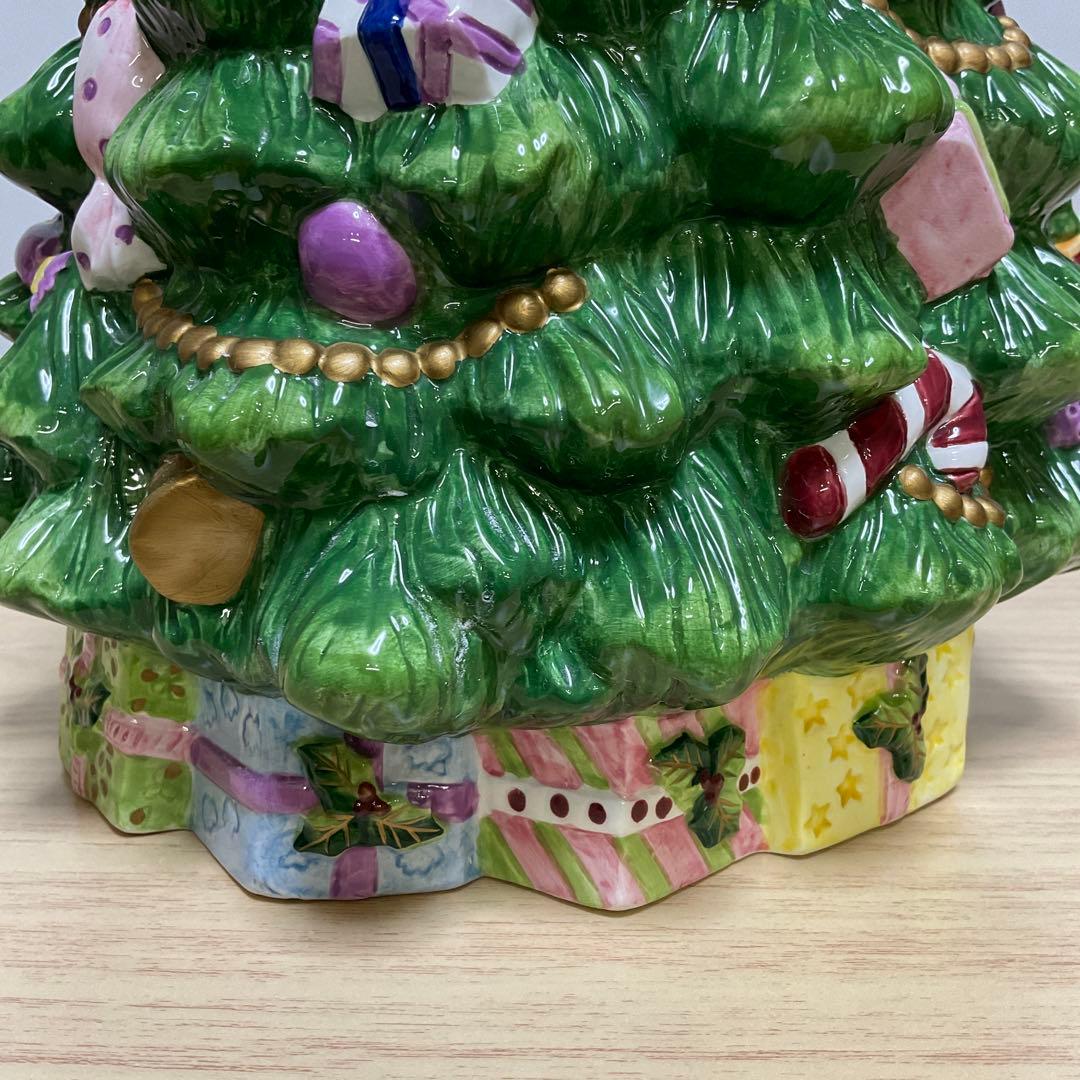 イギリス　スポード クッキー ジャー クリスマスツリー