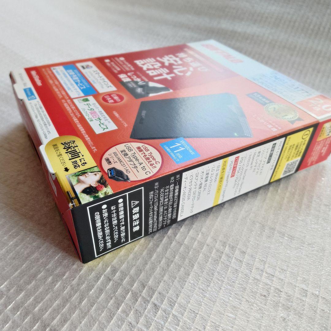 BUFFALO 2.0TB 外付けハードディスク HD-PCG2.0U3-GBA