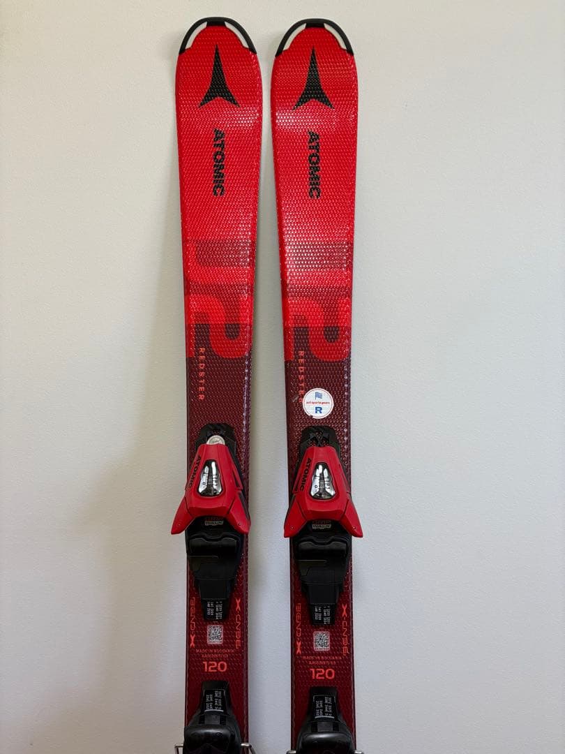 ATOMIC J2 スキー板 120cm ストック90cm付き