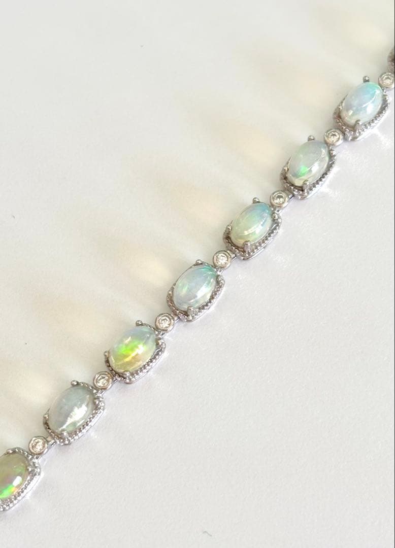【大阪・関西万博】　ナイジェリア　オパール シルバーブレスレット
