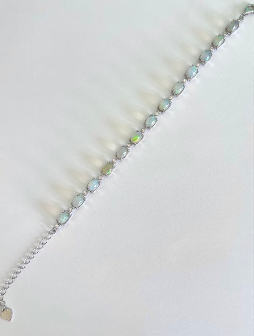 【大阪・関西万博】　ナイジェリア　オパール シルバーブレスレット