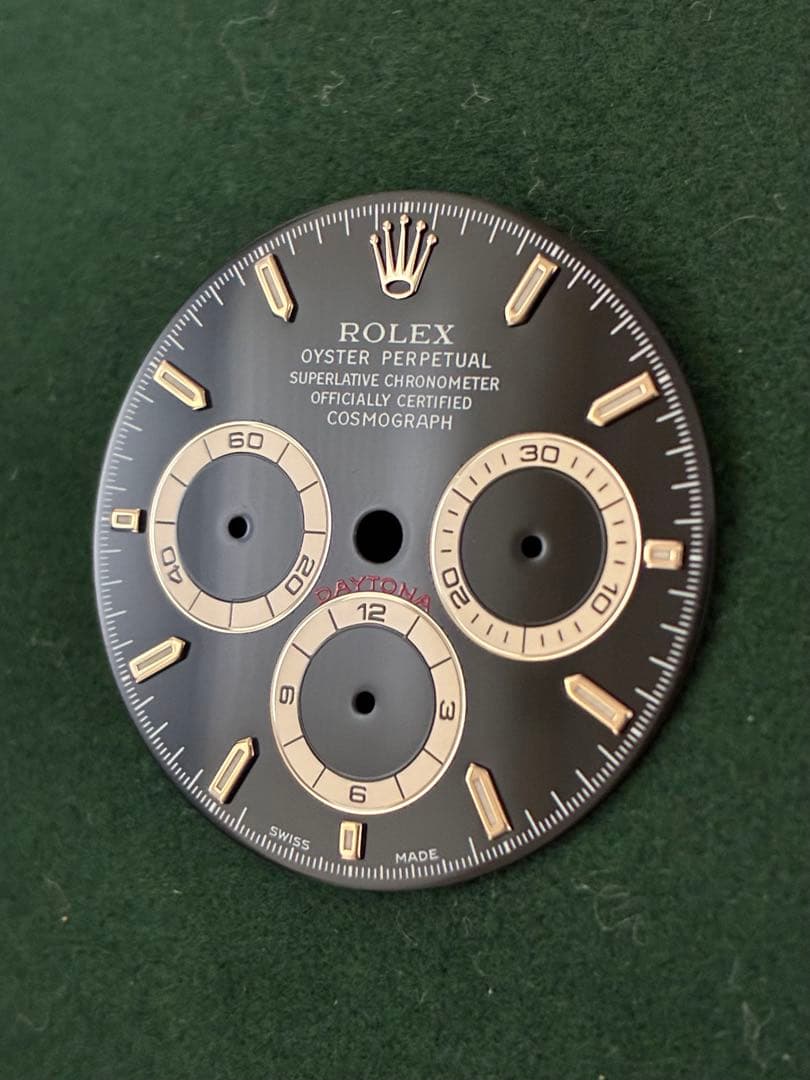 M*c様 ROLEX デイトナ16520 A品番用ブラックダイヤル
