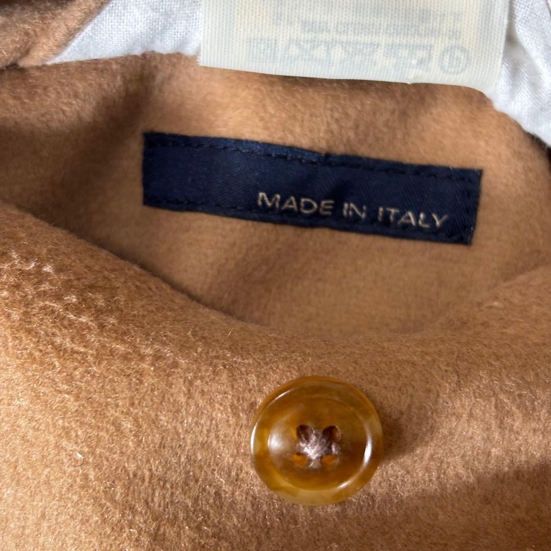 【良品】ラルディーニ フランネルウールチェスターコート ベージュ 44