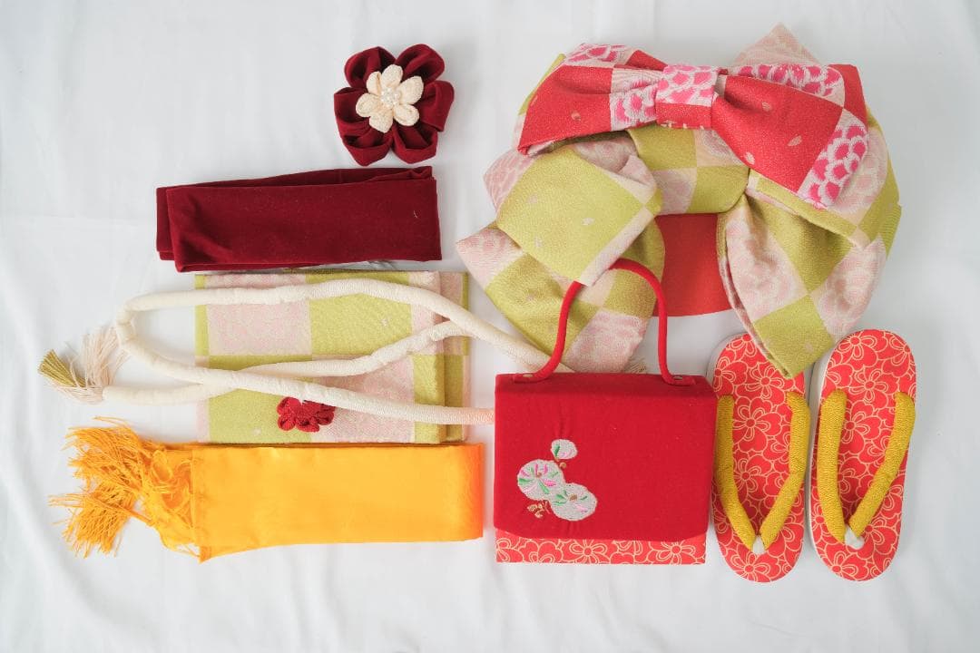 七五三七歳 着物 花柄 黒色