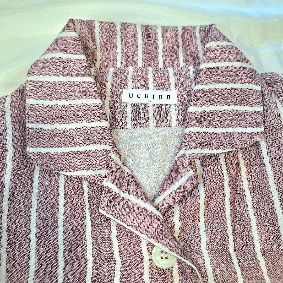 新品未使用　ウチノマシュマロガーゼパジャマ　M　ライトパープル　綿100