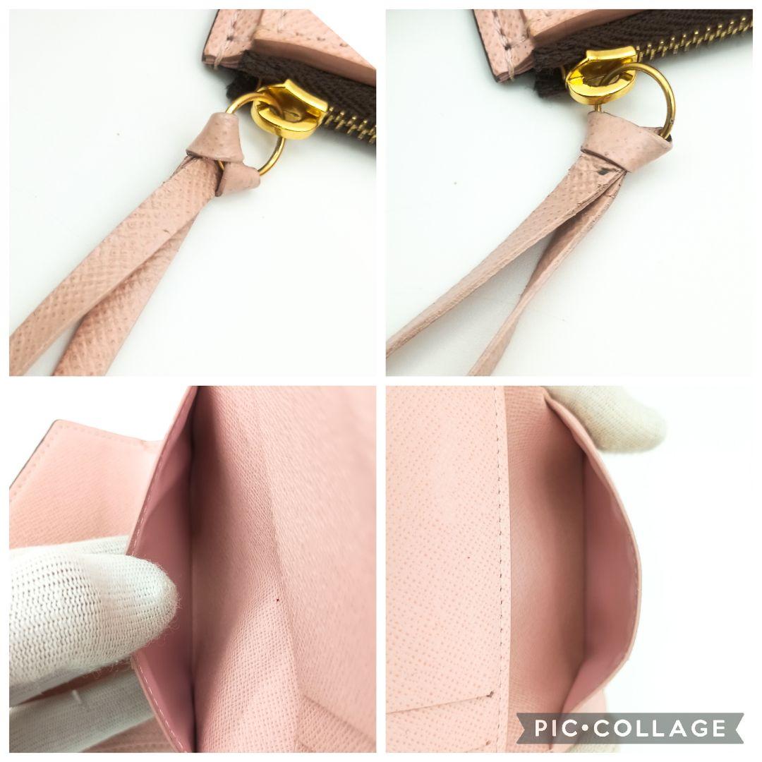 【美品S】ルイヴィトン　ヴィクトリーヌ　ローズバレリーヌ　モノグラム　折り財布