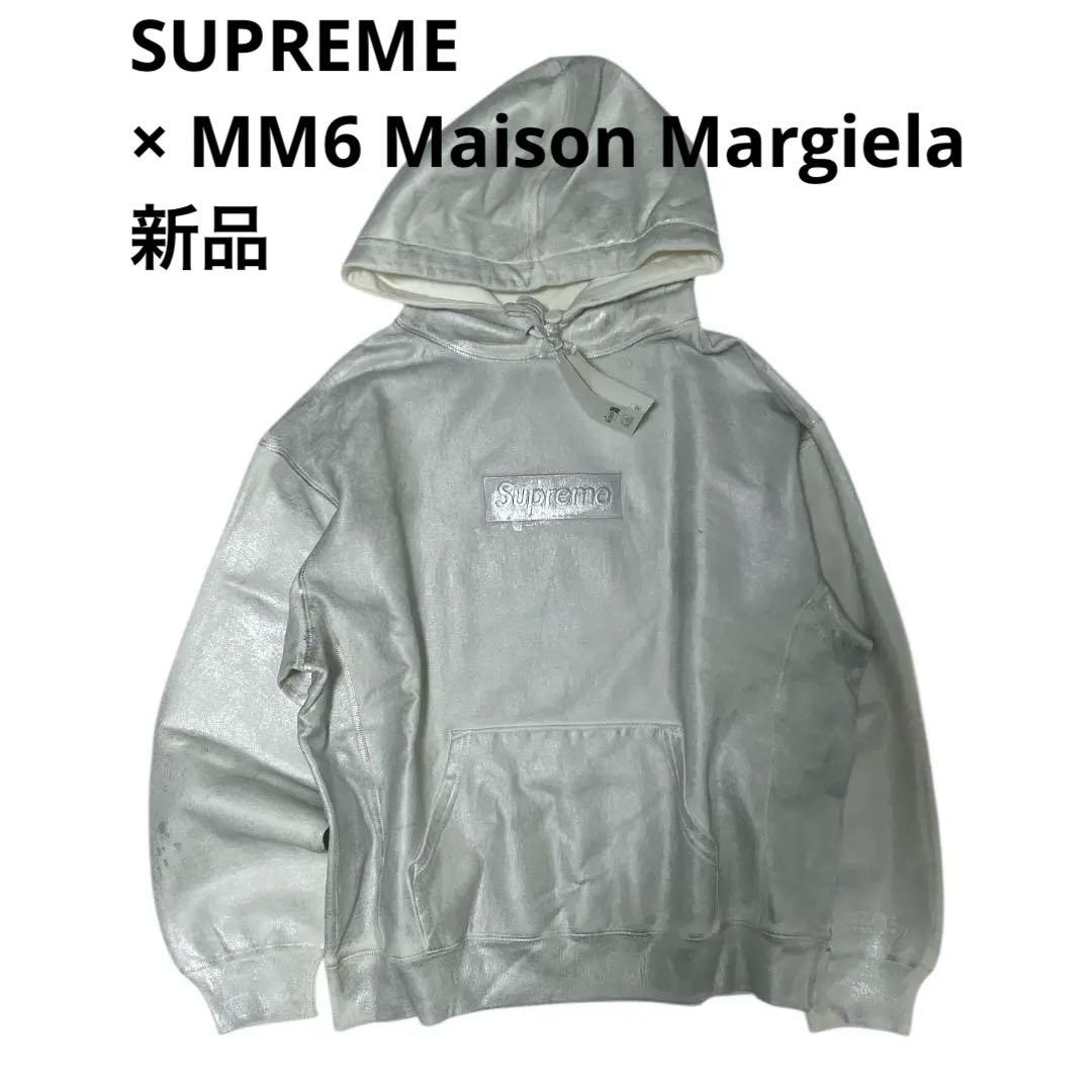 新品 シュプリーム マルジェラ MM6 ボックスロゴ スウェット パーカー M