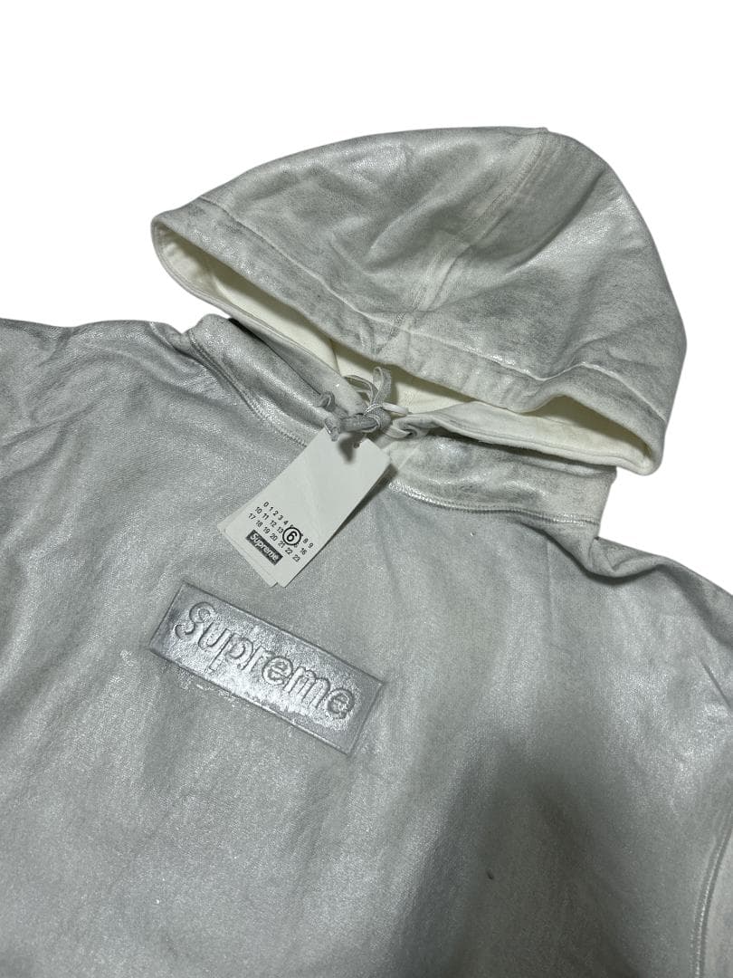 新品 シュプリーム マルジェラ MM6 ボックスロゴ スウェット パーカー M