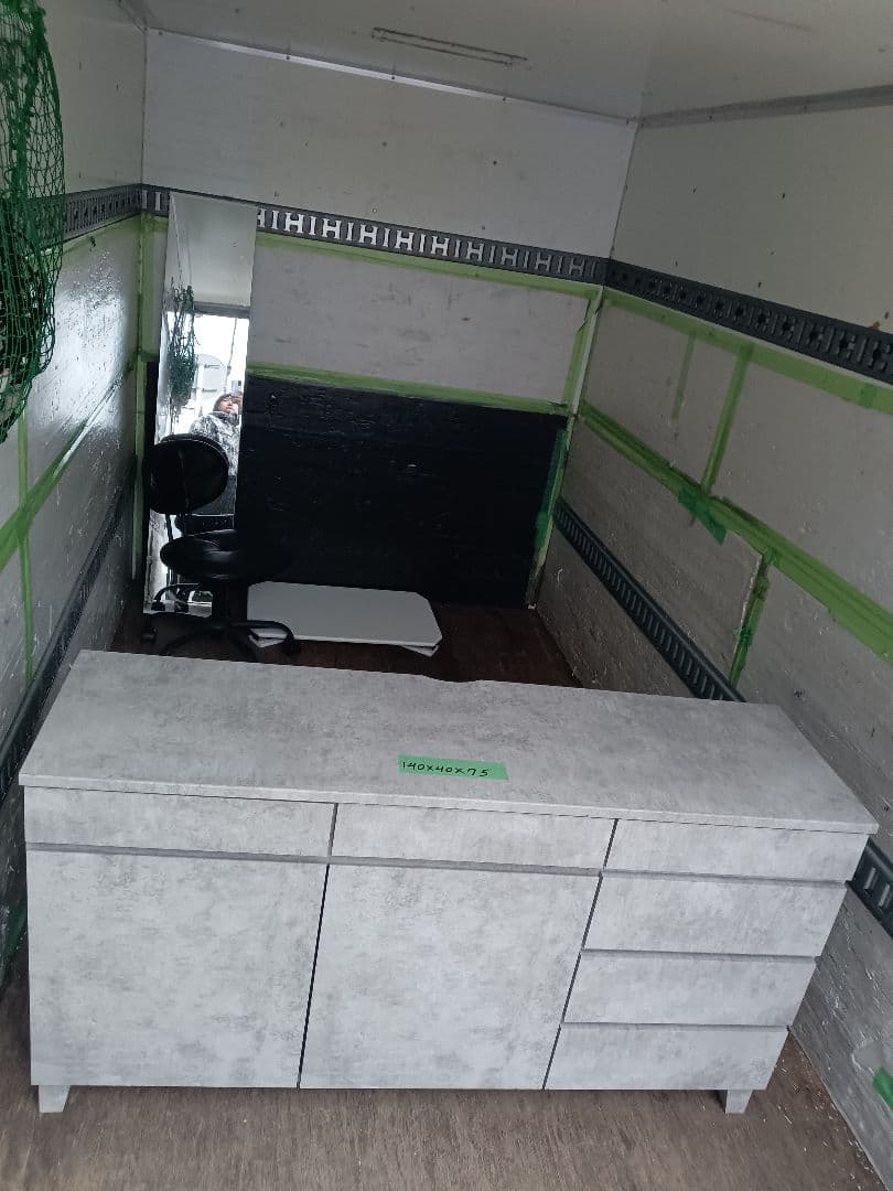 リヨン サイドボード 120 (コンクリートグレー)