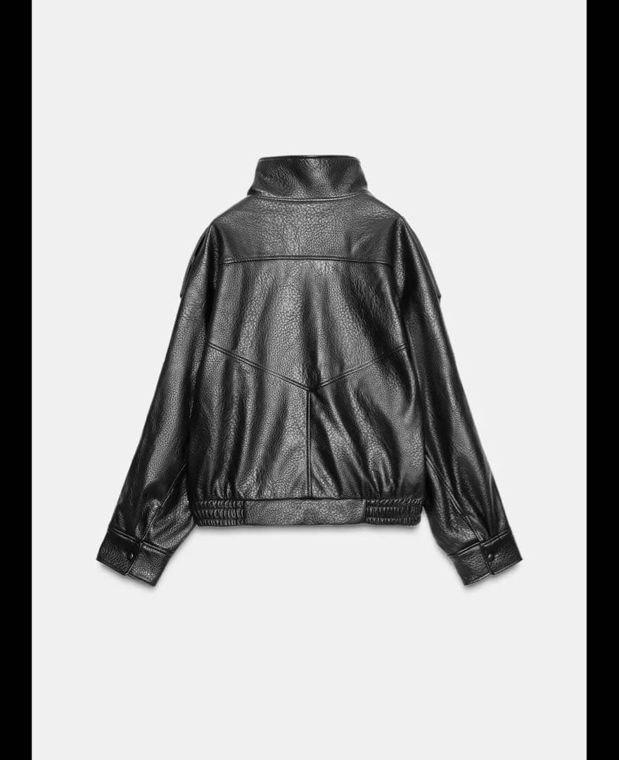 ZARA ザラ　フェイクレザージャケット　M