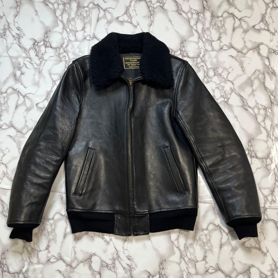 WACKOMARIA ワコマリア G1 レザージャケット Mサイズ レア　ボア