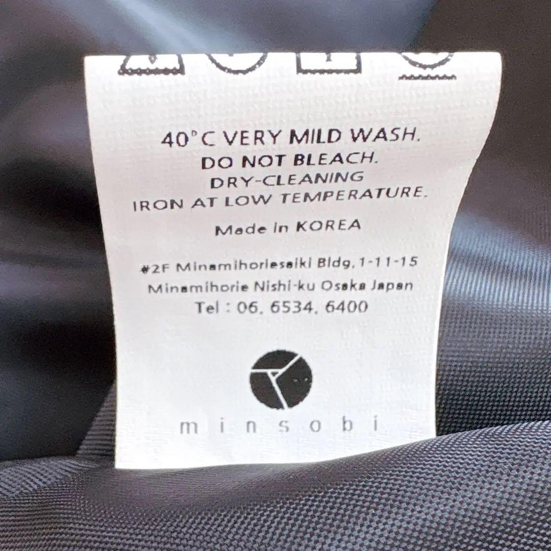 美品　ミンソビ　ビッグシルエットロングコート　フード付き　ブラック　ユニセックス