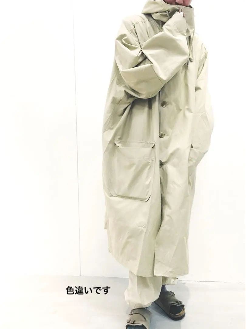 美品　ミンソビ　ビッグシルエットロングコート　フード付き　ブラック　ユニセックス