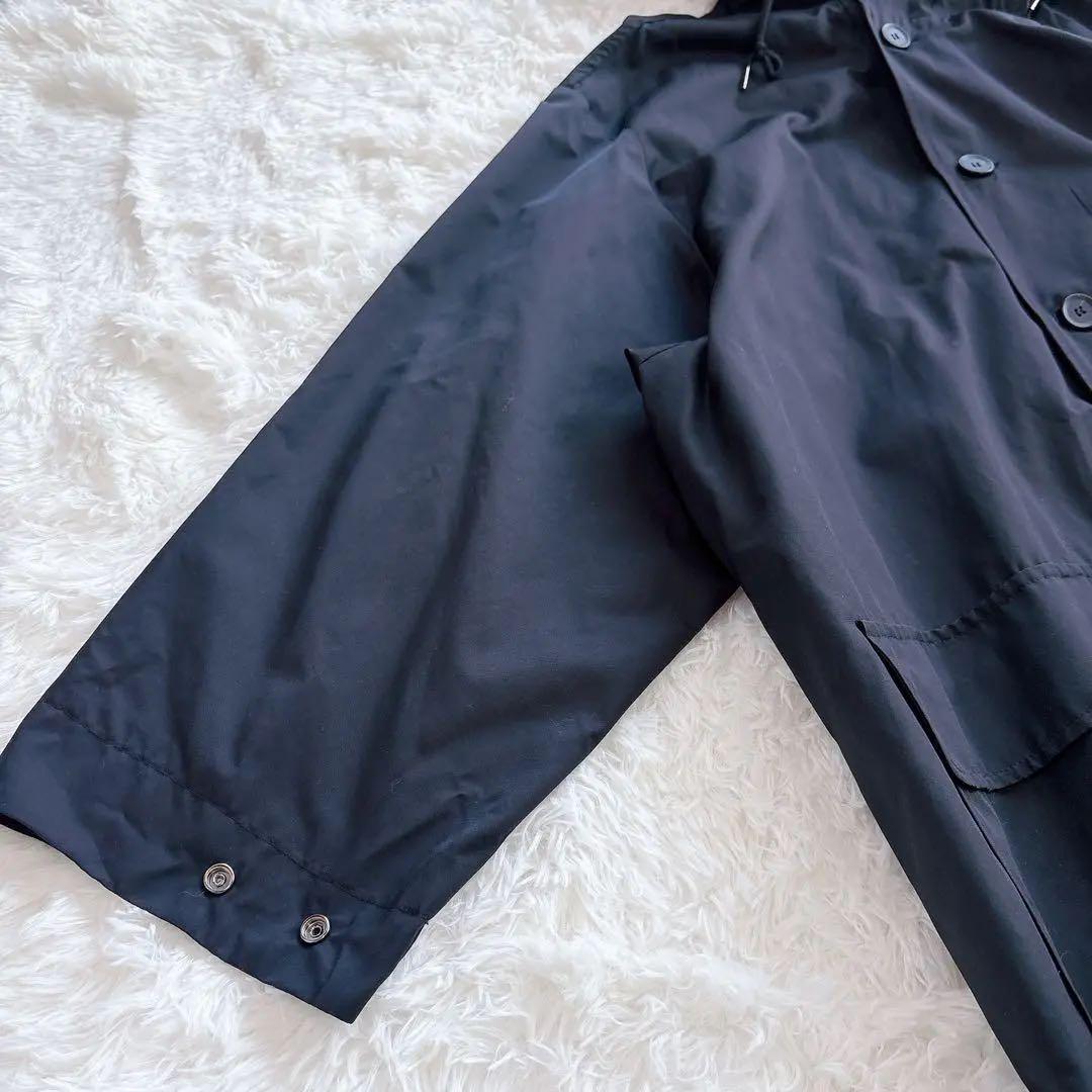 美品　ミンソビ　ビッグシルエットロングコート　フード付き　ブラック　ユニセックス