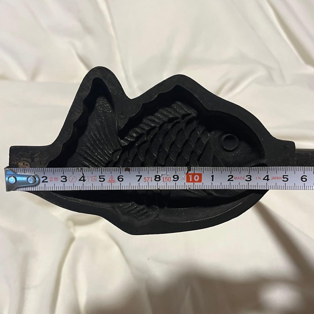 一丁焼き 鋳鉄製 たい焼き器 天然物 天然たい焼き　南部鉄器