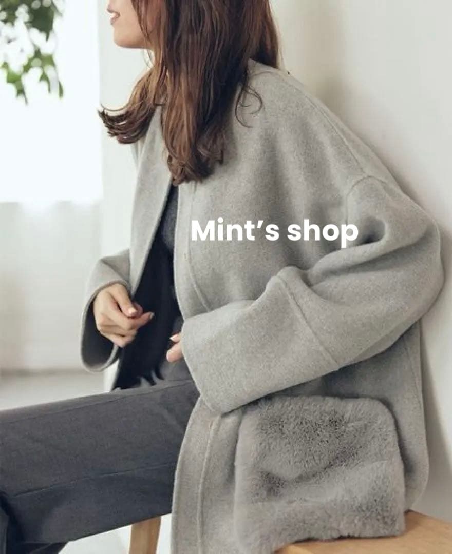 ⭐️2/1最終⭐️新品 ミラオーウェン 今期2wayファーポケットリバーコート 春先