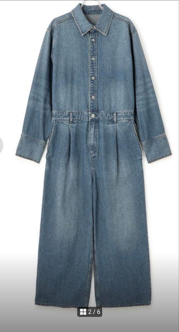 【eri】【2025AW】アダムエロペ デニムジャンプスーツ36