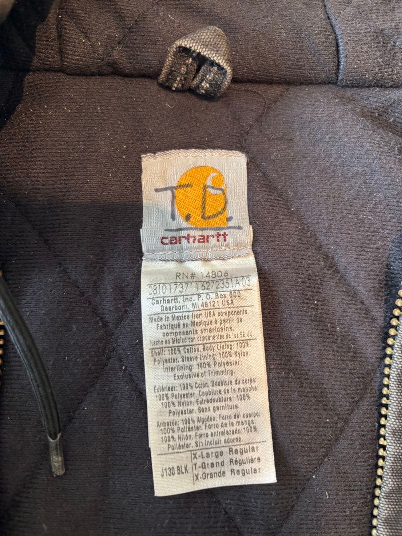 Carhartt アクティブジャケット XL BLK J130