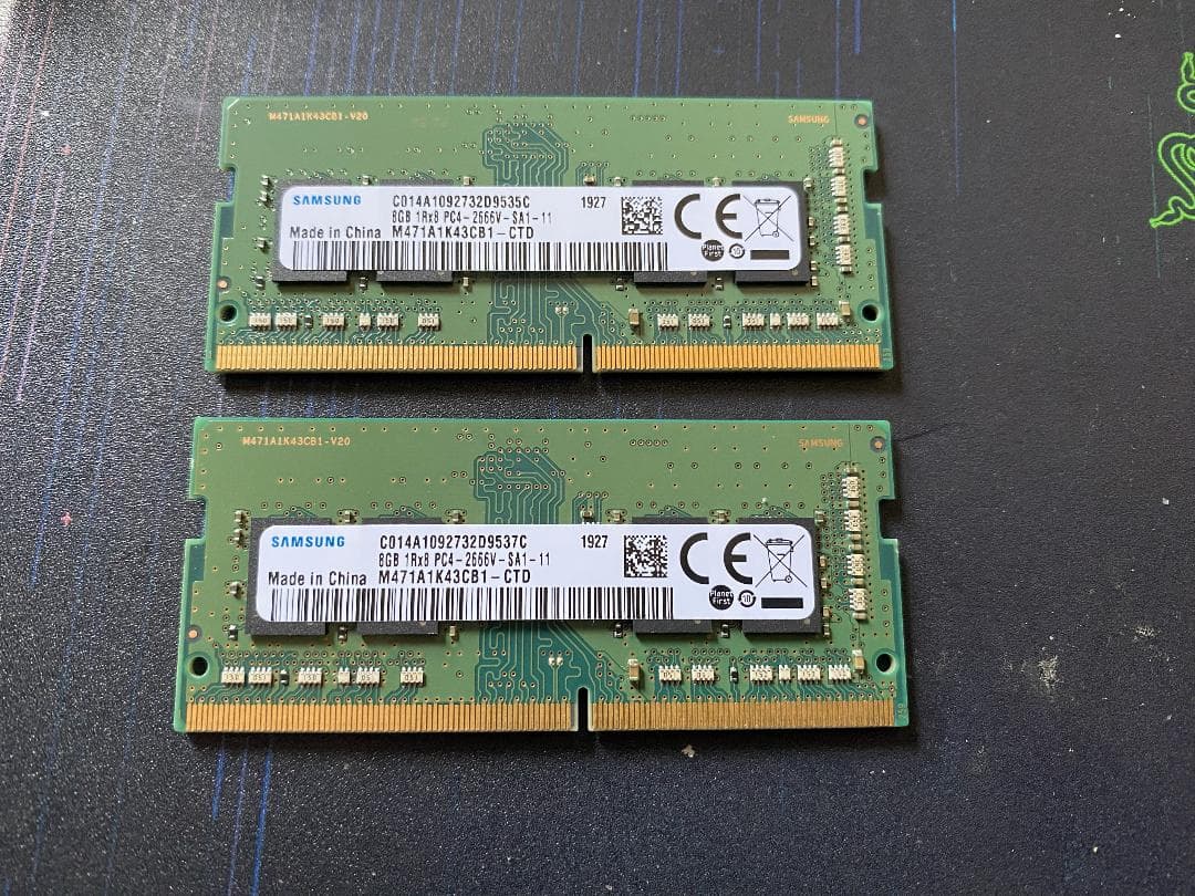 メモリー DDR4 8GBx2 PC4-2666V
