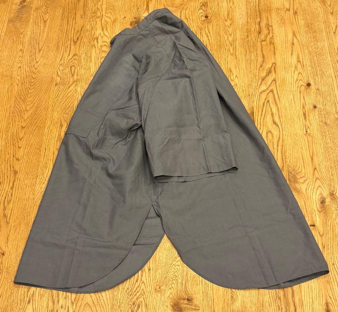 ユニセックス AURALEE バンドカラー半袖プルオーバーシャツ