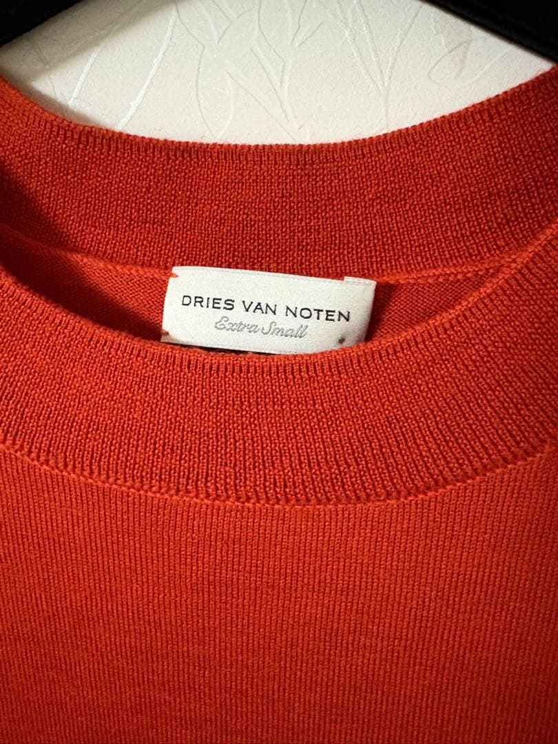 【ドリスヴァンノッテン】　半袖ニット　赤