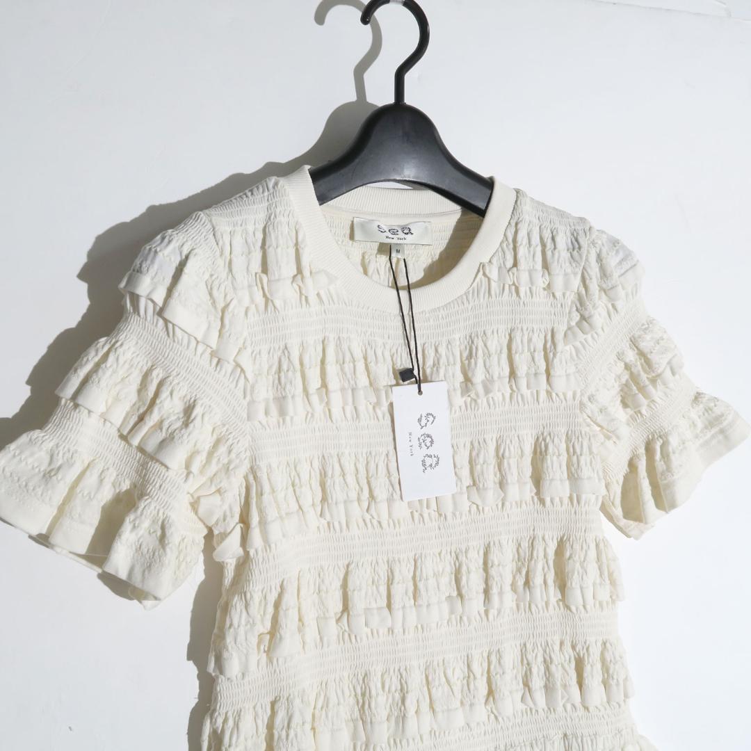 トップス Sea New York MABLE CAMBRIC SMOCKED TOP