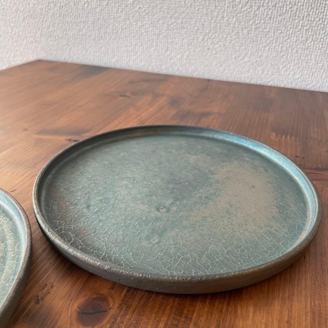 瀬川辰馬　硫化銀彩　切立プレート