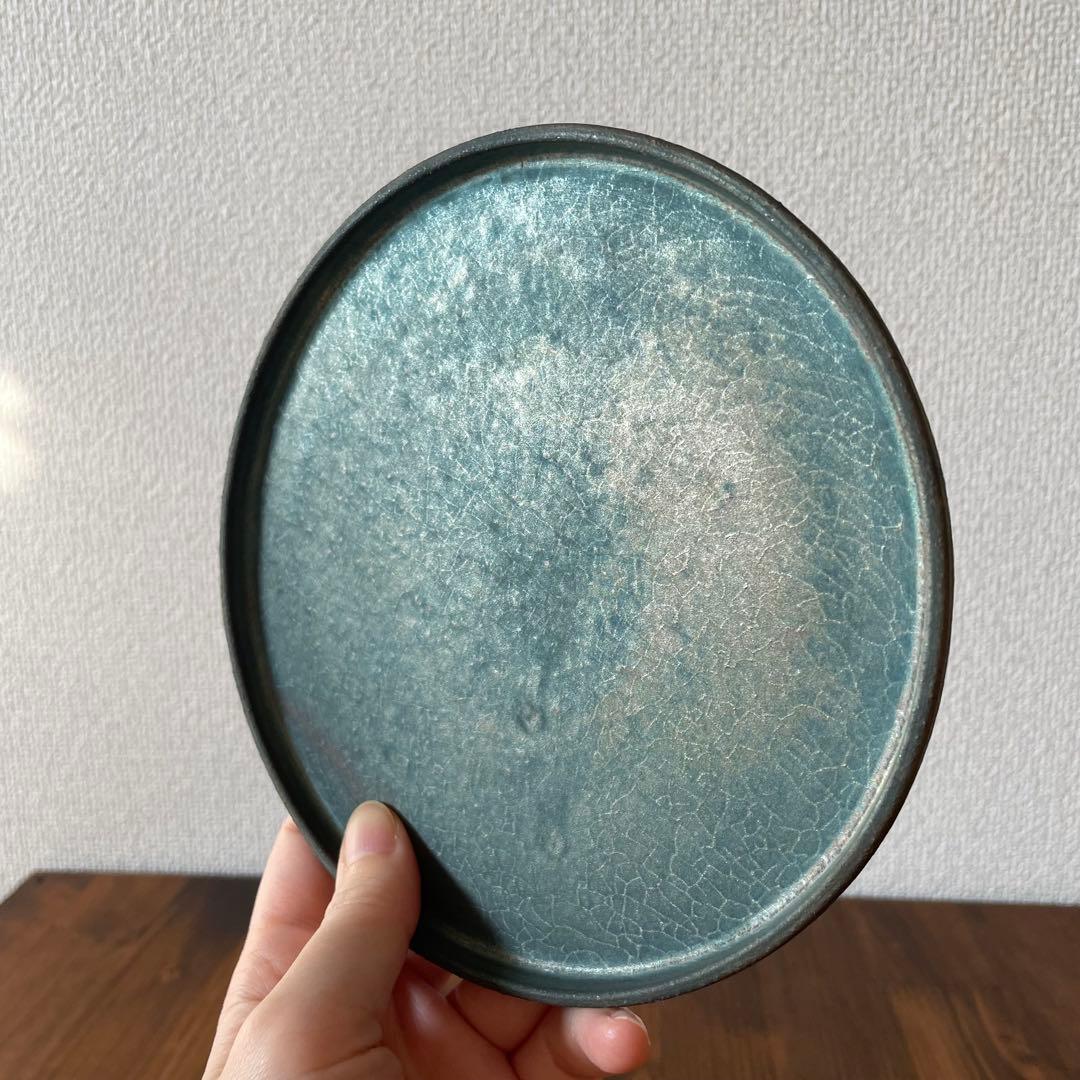 瀬川辰馬　硫化銀彩　切立プレート