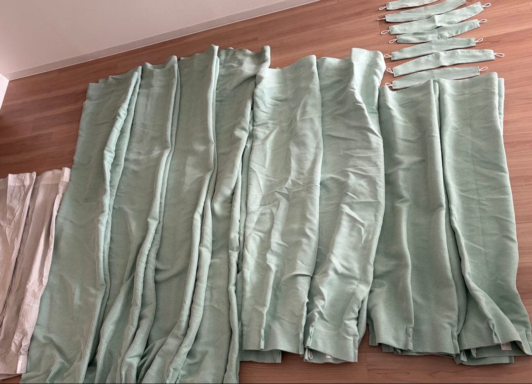 ニトリ１級遮光ドレープカーテン➕レースカーテン（全て防炎仕様）　合計１０枚