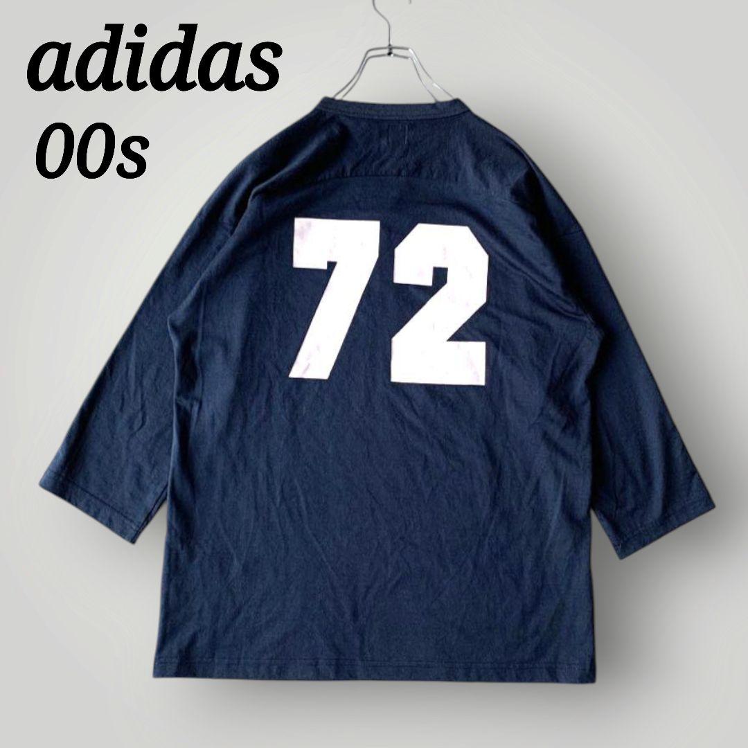 希少 00s アディダス フットボール Tシャツ ナンバリングXXL
