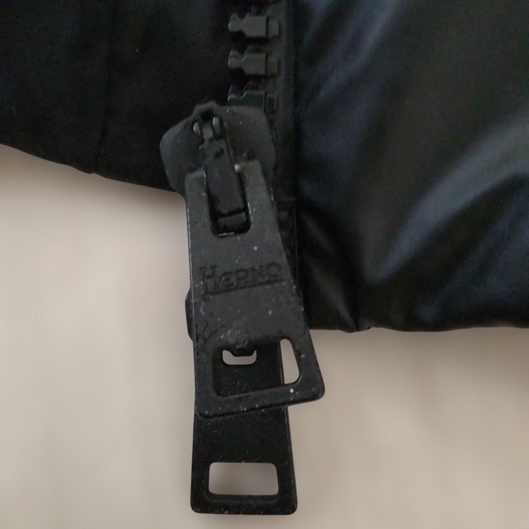 美品 ヘルノ HERNO ラミナー ショートダウンジャケット ブラック 42