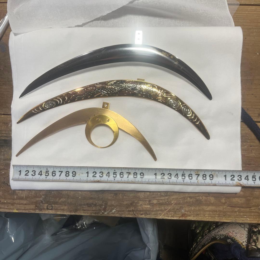 兜の前立て　3点セット