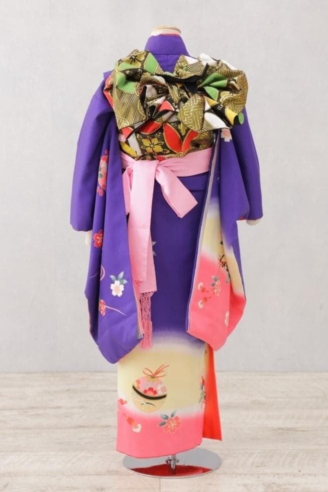 ＜夏の大セール＞7歳七五三セット(紫)