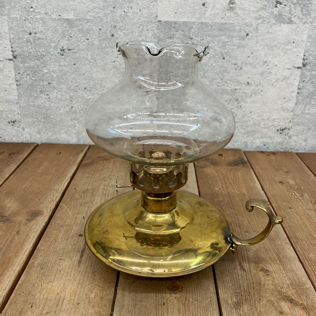 ビンテージ レトロ ガラス製 ランタン オイルランプ ガラスランプ 照明器具