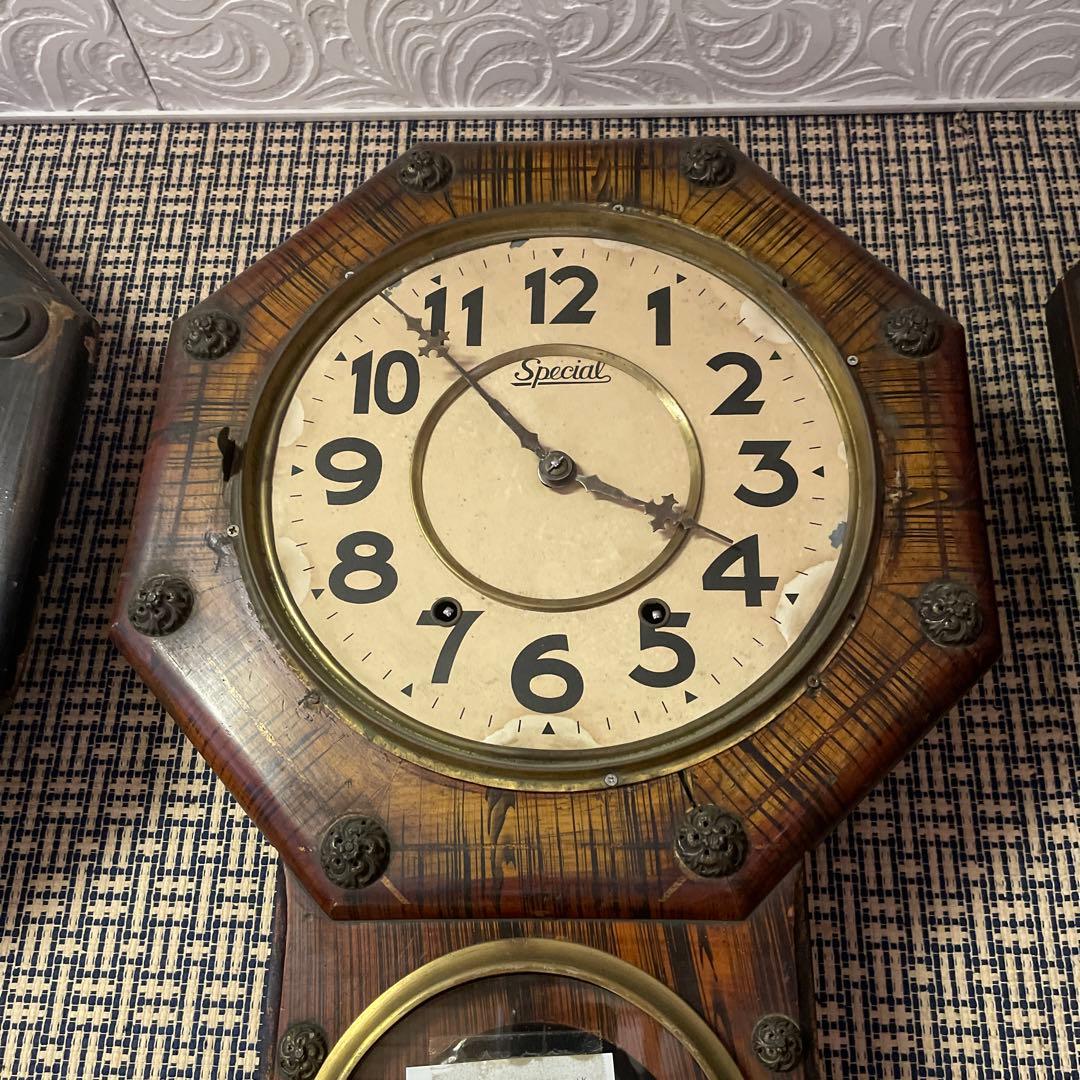 明治初期 掛け時計 アンティーク 稼働未確認