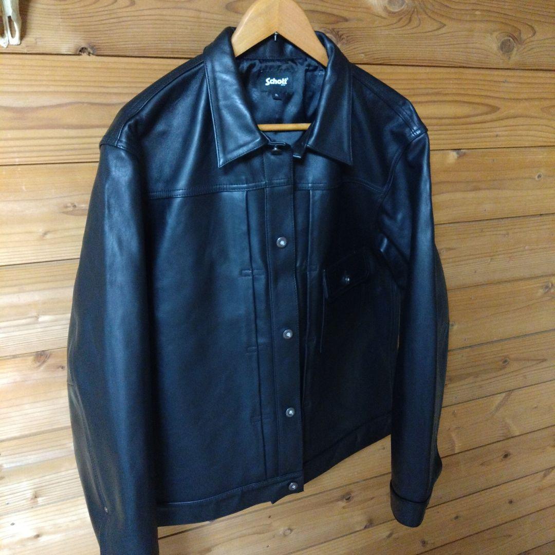 Schott ショット シープレザー 1st トラッカージャケット 革ジャン