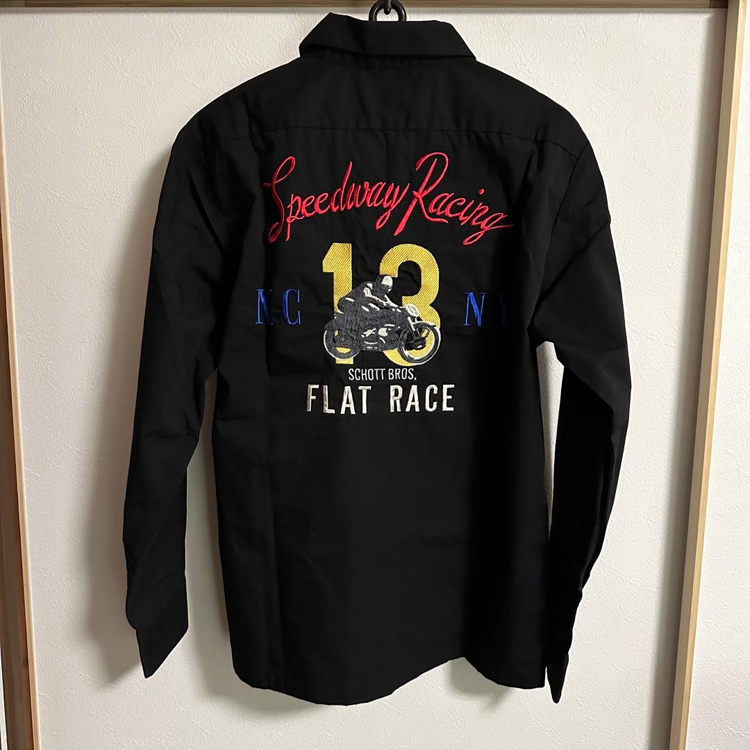 Schott ショット ブラック ワークシャツ Mサイズ