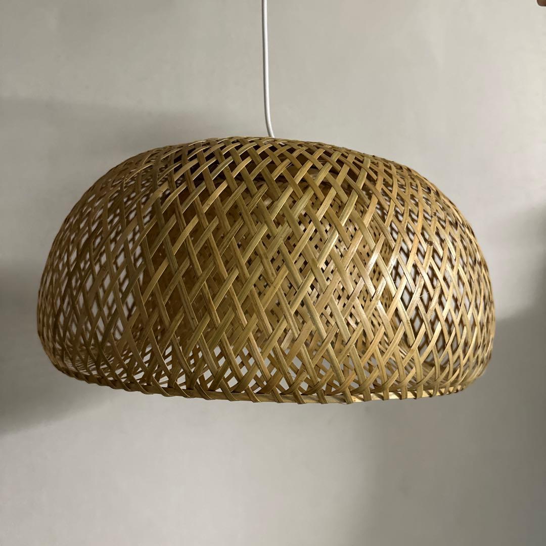 バンブー編みペンダントライト 近藤昭作 竹のあかり SK ランプ
