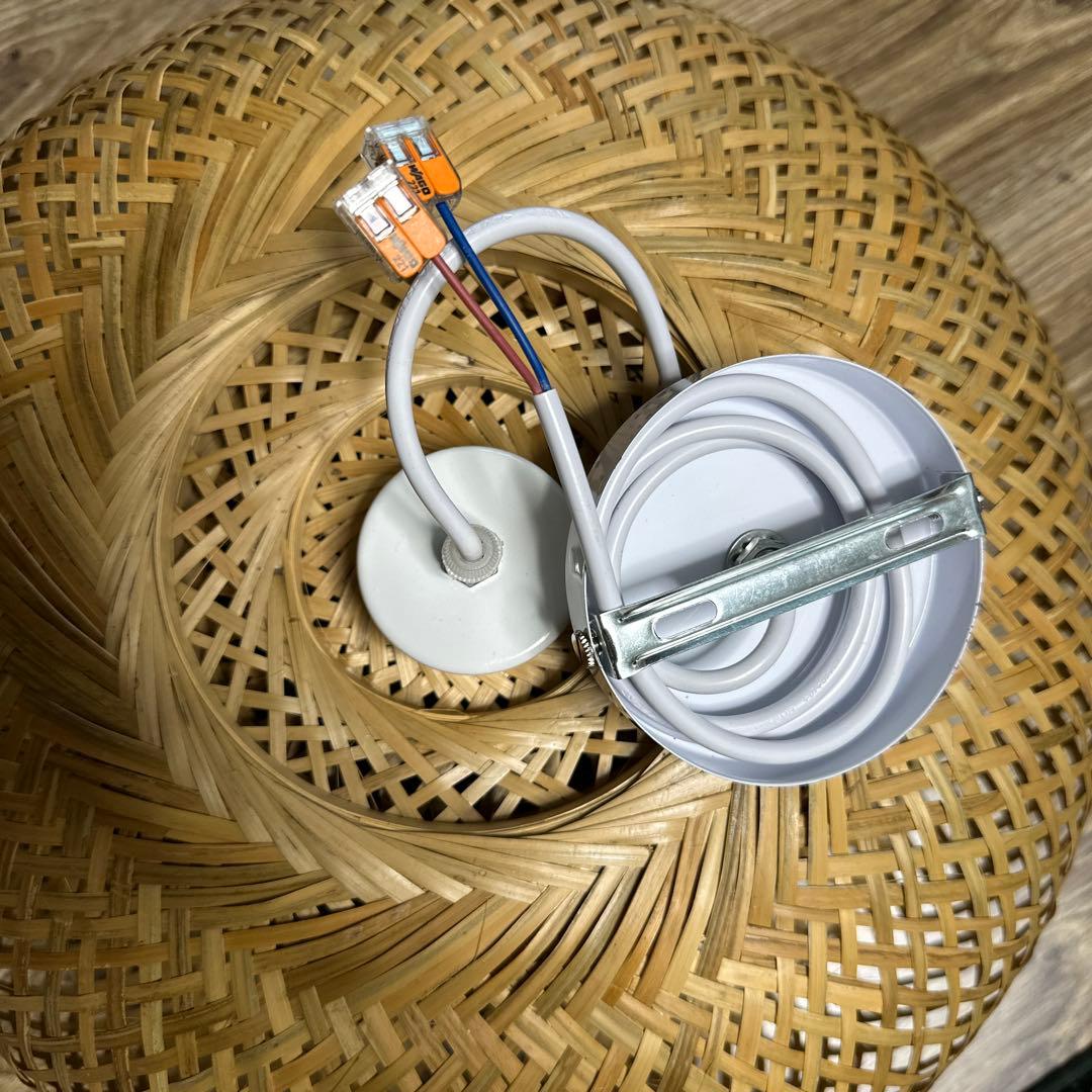 バンブー編みペンダントライト 近藤昭作 竹のあかり SK ランプ