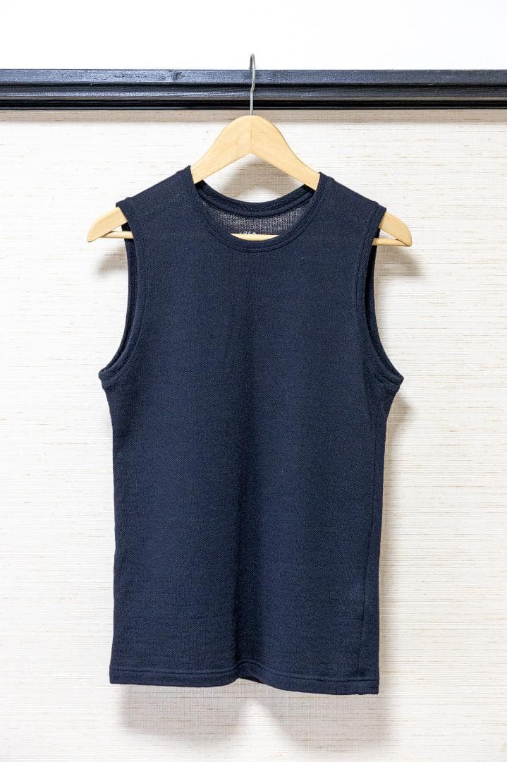 山と道　DF Mesh Merino Sleeveless Black Mサイズ