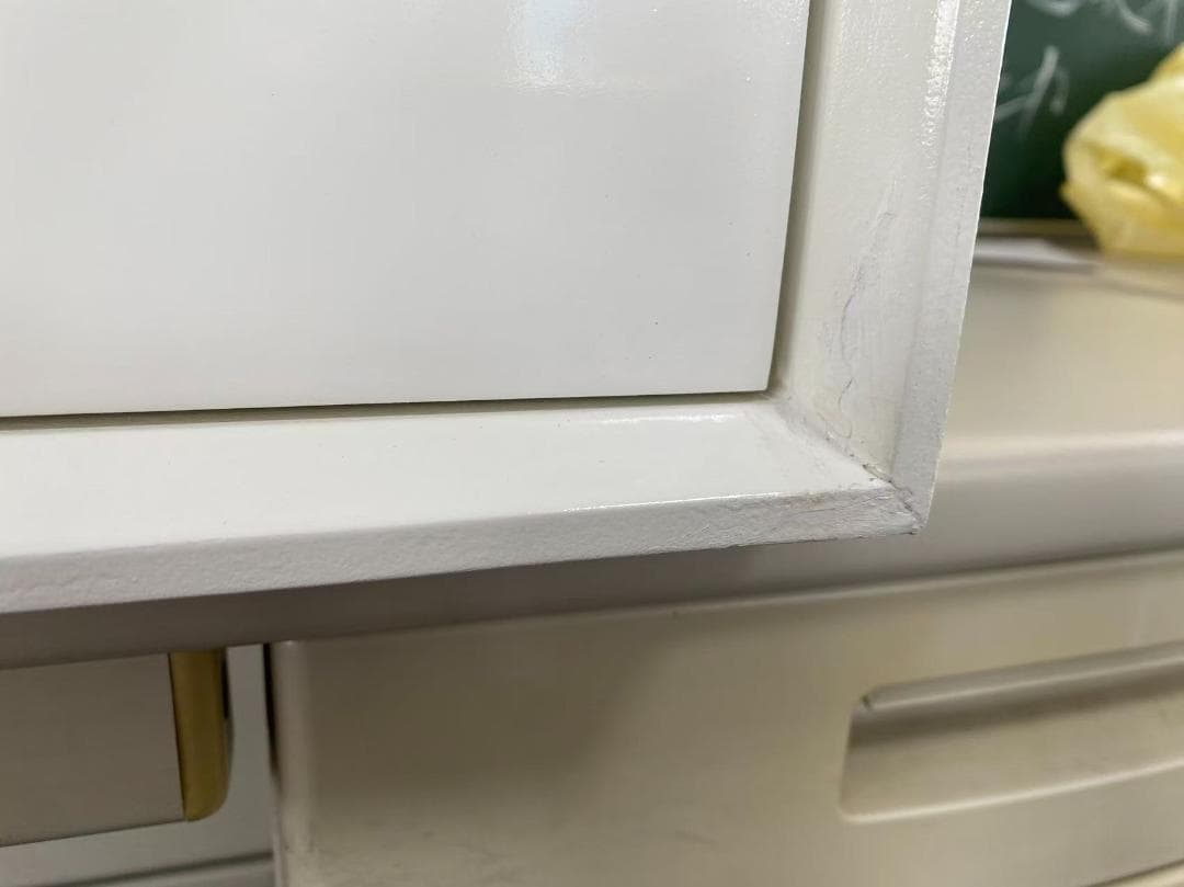 ホワイト 木製 ドレッサー デスクのみ訳あり品　写真をご確認J206-80-05