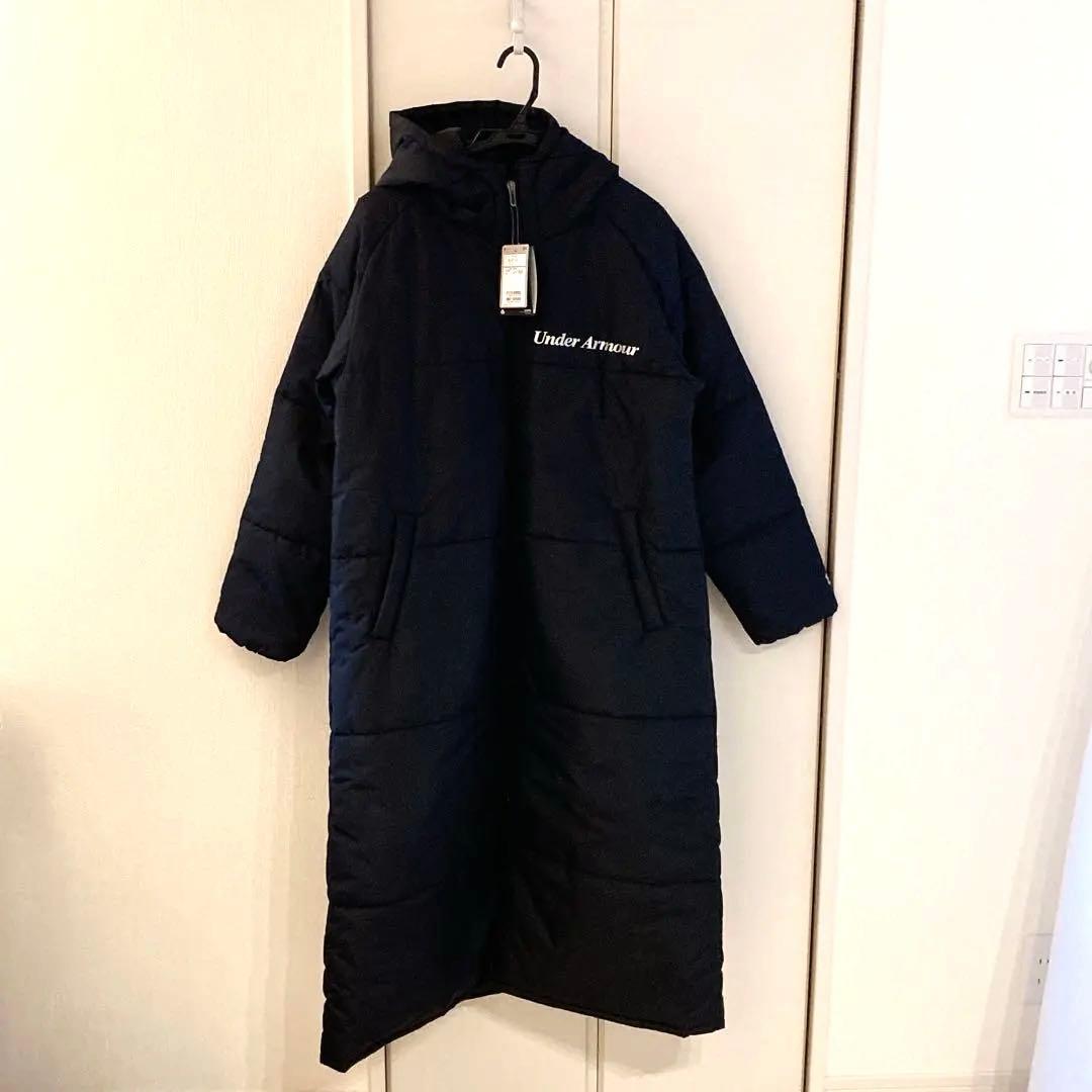 アンダーアーマーウーブンアウター断熱ロングコート 1375427 ブラック XL