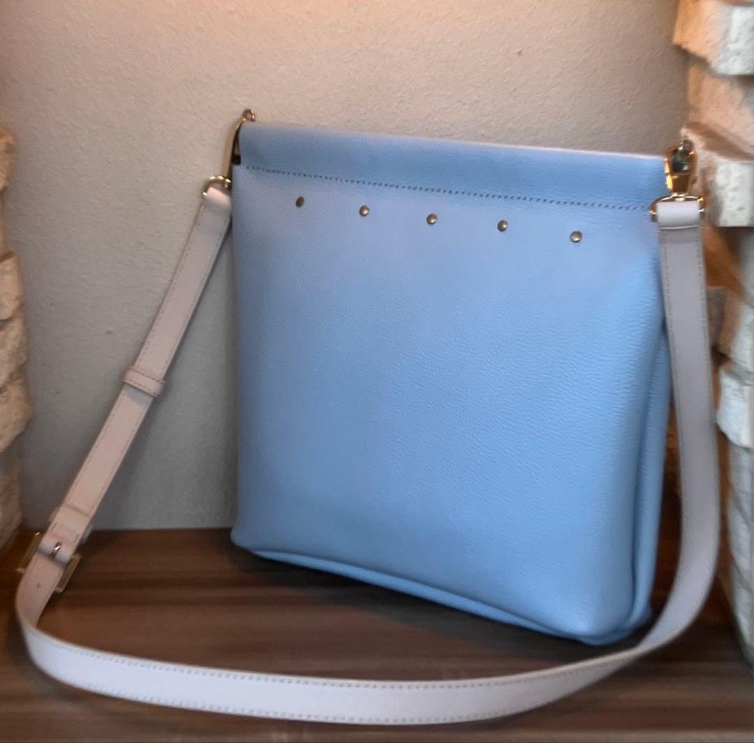 ベルト変更　30cm小判開口口金付きハンドメイド作品-レザーショルダーバッグ