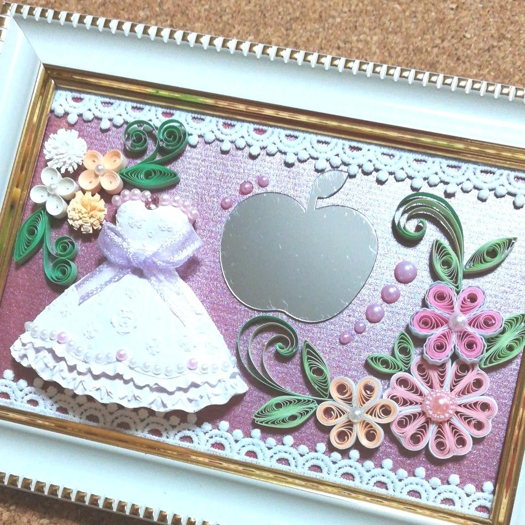 アロマストーン＆ペーパークイリングフレーム《ミラードレス》【L⑰】