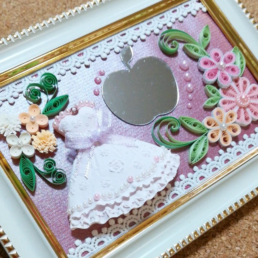 アロマストーン＆ペーパークイリングフレーム《ミラードレス》【L⑰】