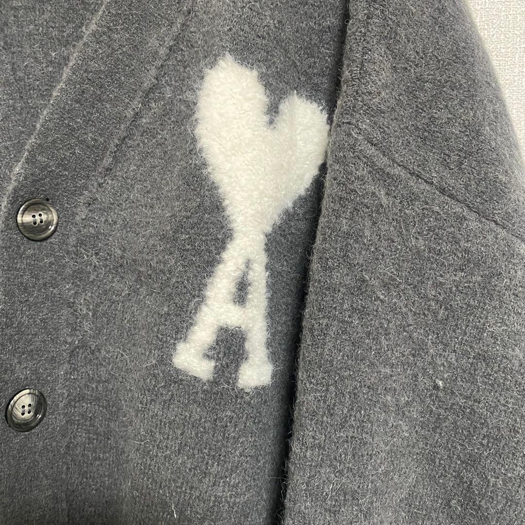 Ami Alexandre Mattiussi 24AWハートロゴカーディガン