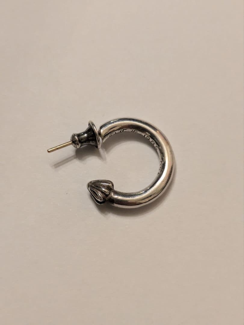 CHROME HEARTS　HOOP PLAIN　ピアス　片耳用