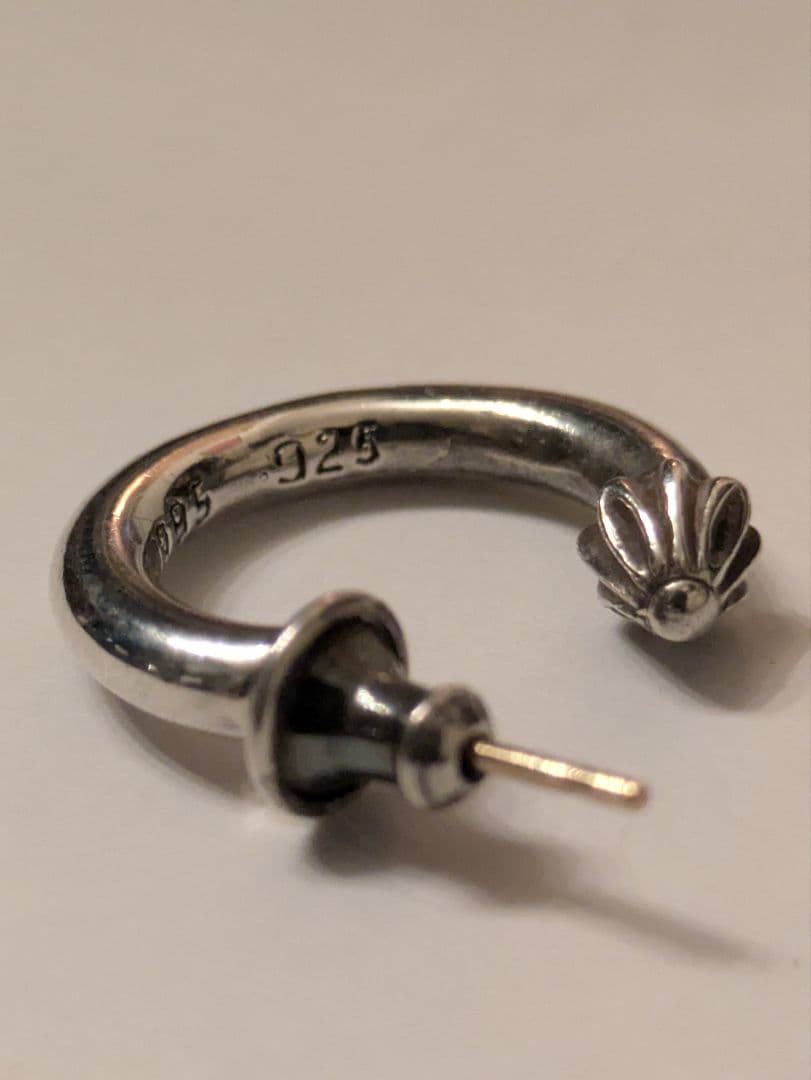 CHROME HEARTS　HOOP PLAIN　ピアス　片耳用